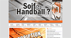 Desktop Screenshot of courconhandball.fr