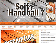 Tablet Screenshot of courconhandball.fr